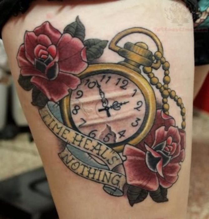 Clock Tattoo Old School