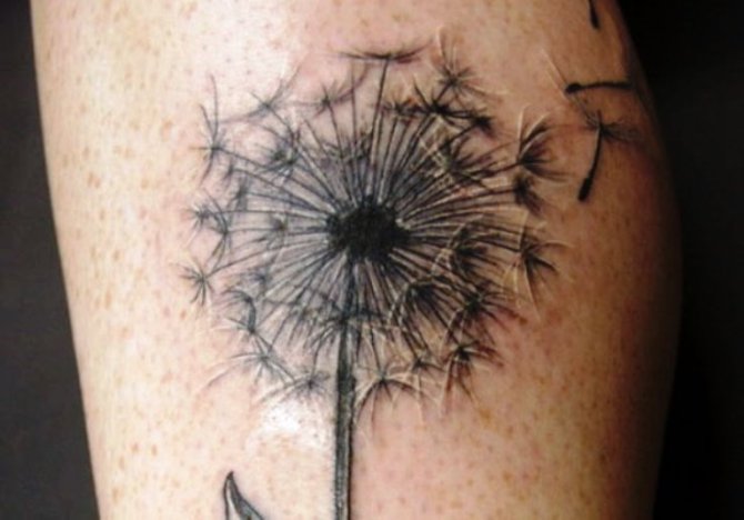 Dandelion Tattoo on Wrist