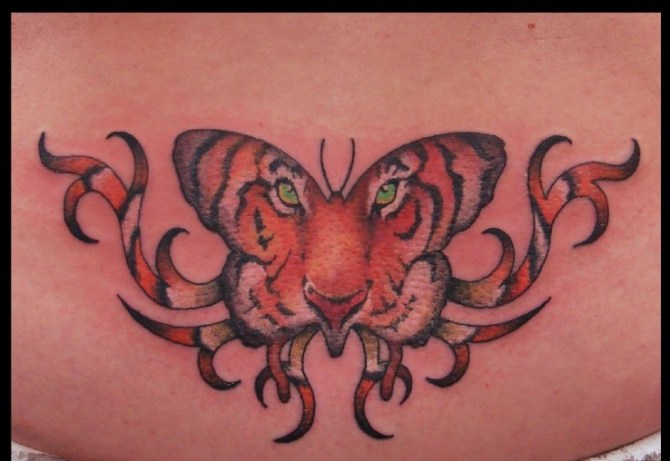  Tiger Butterfly Tattoo Designs - 40 Tiger Tattoos <3 <3