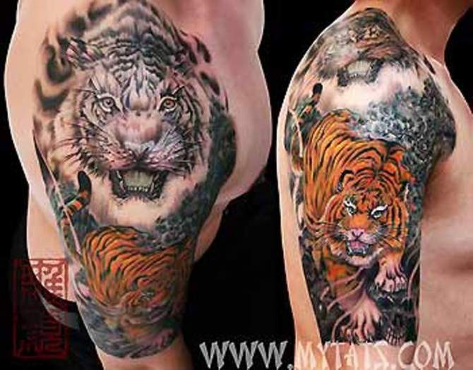  Tattoo Tiger - 40 Tiger Tattoos <3 <3