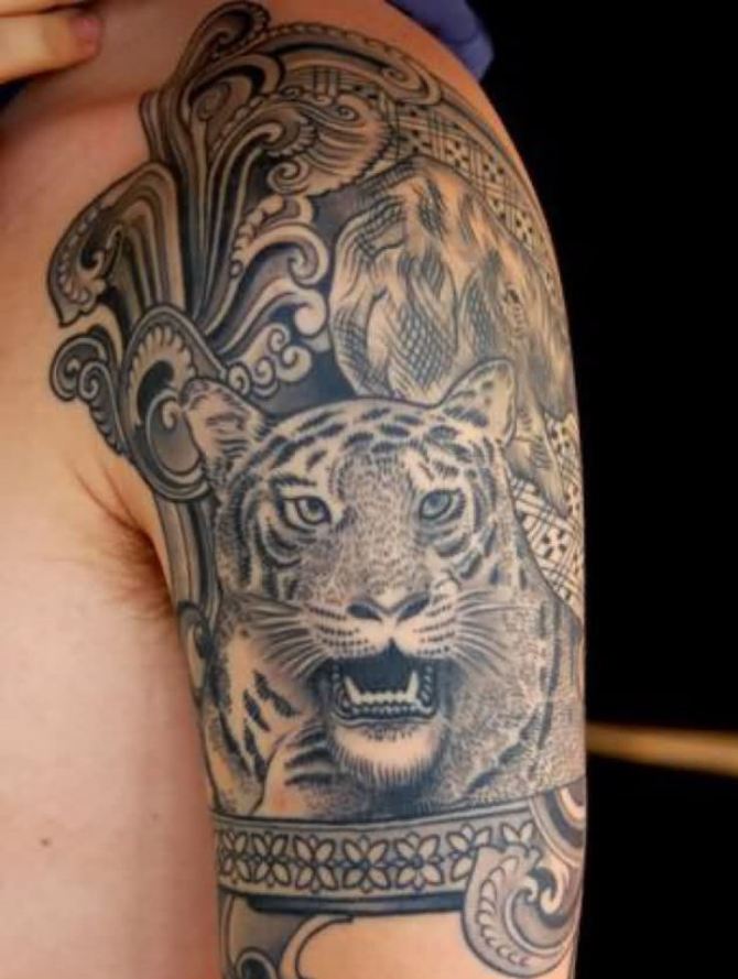  Animal Half Sleeve Tattoo - 40 Tiger Tattoos <3 <3