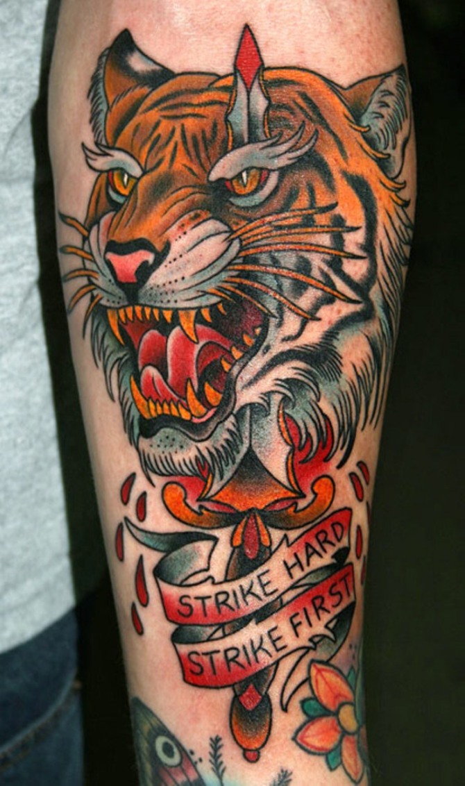 Tattoo Tiger Grin - 40 Tiger Tattoos <3 <3