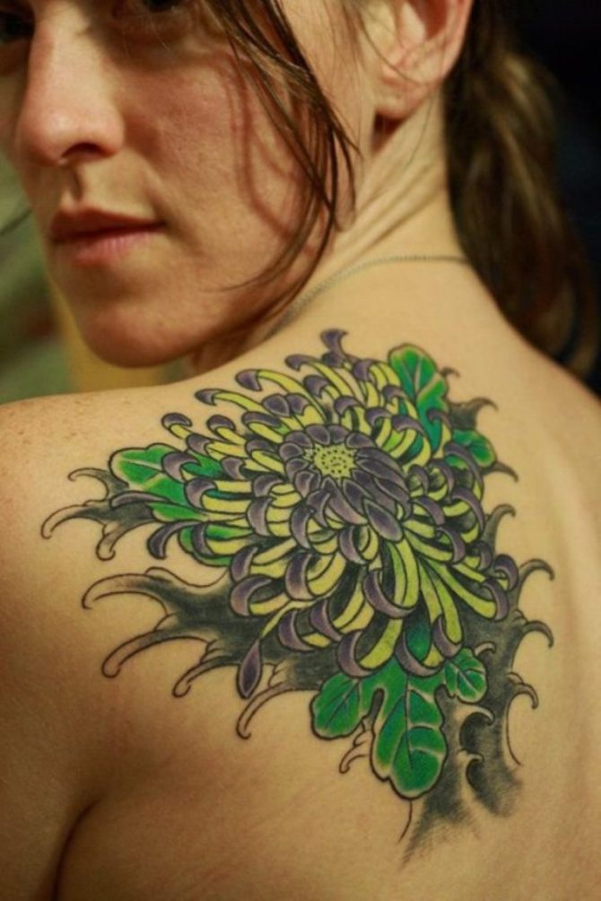 Chrysanthemum Tattoo - Chrysanthemum Flower Tattoos