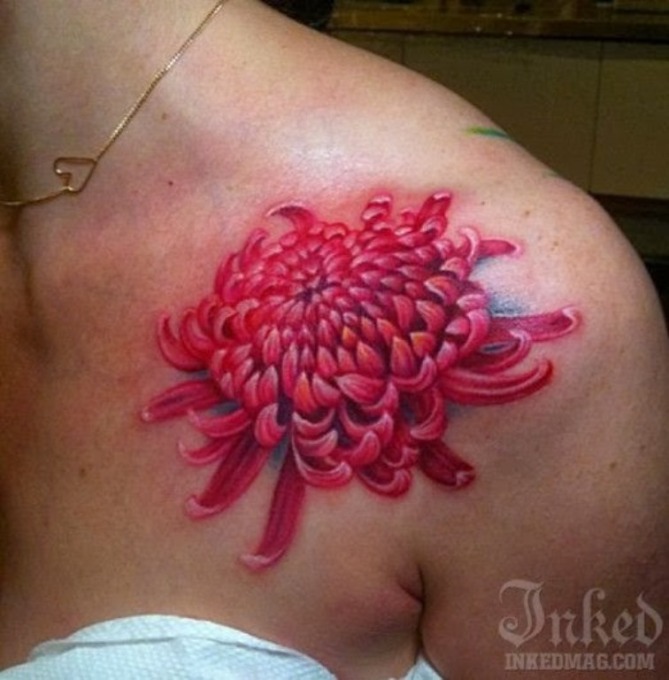 Chrysanthemum Tattoo - Chrysanthemum Flower Tattoos