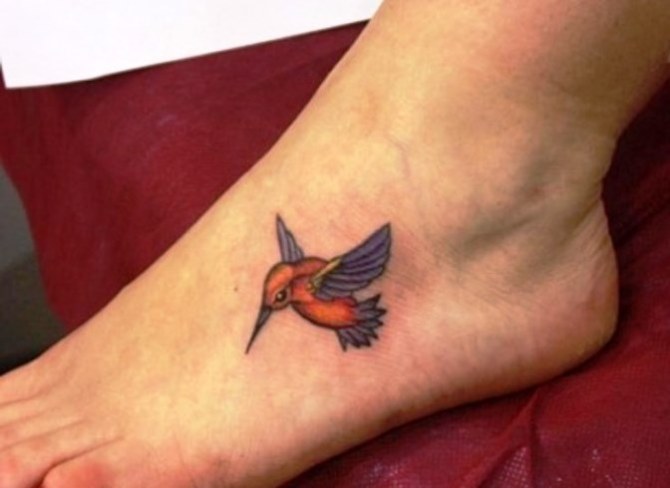  Hummingbird Foot Tattoo - Hummingbird Tattoos <3 <3