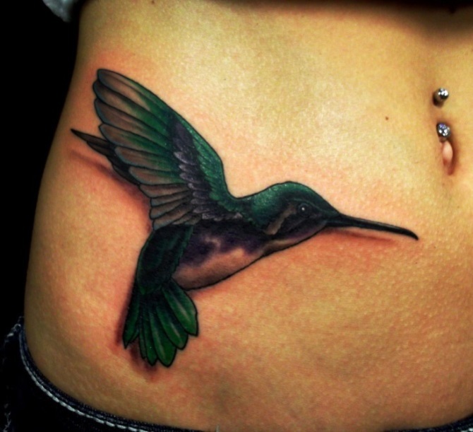 3D Bird Tattoo - Hummingbird Tattoos <3 <3