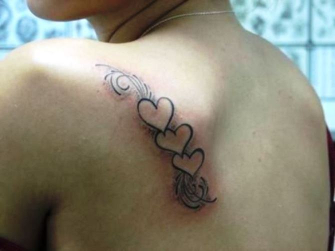 3 Hearts Tattoo - 40+ Heart Tattoos <3 <3