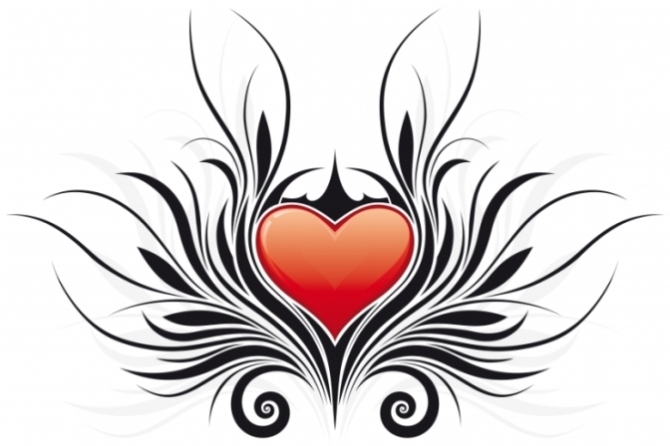 Tribal Tattoo Heart - 40+ Heart Tattoos <3 <3