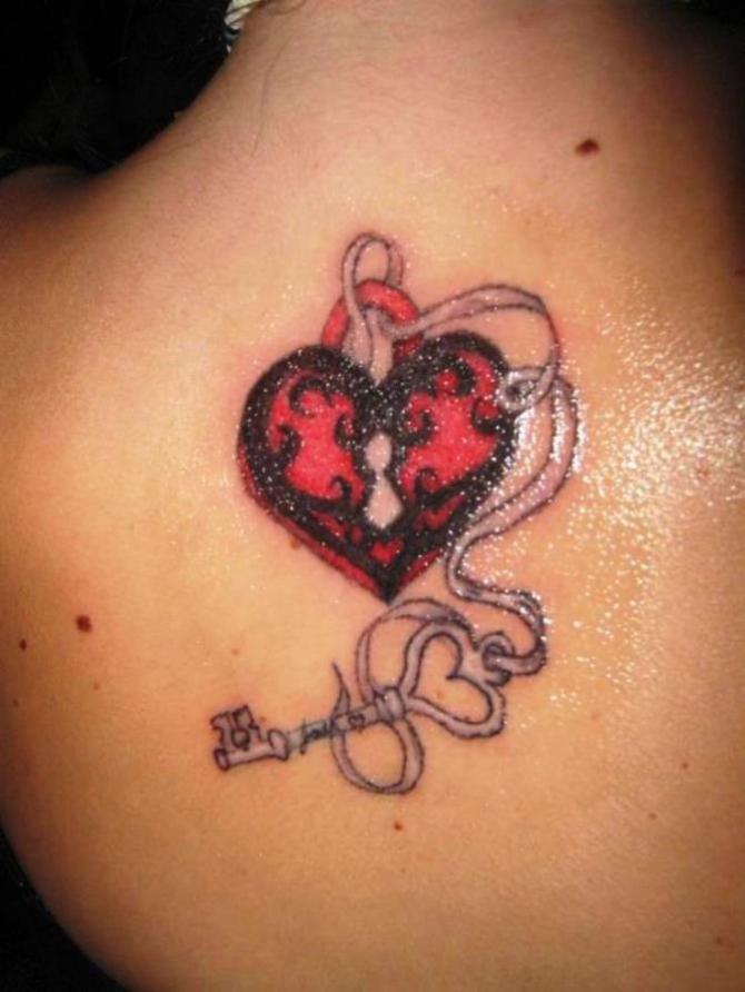 Tattoo Key and Lock - 40+ Heart Tattoos <3 <3