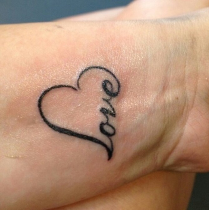 Heart Name Tattoo - 40+ Heart Tattoos <3 <3