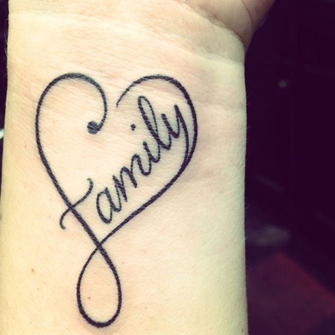  Infinity Family Tattoo - 40+ Heart Tattoos <3 <3