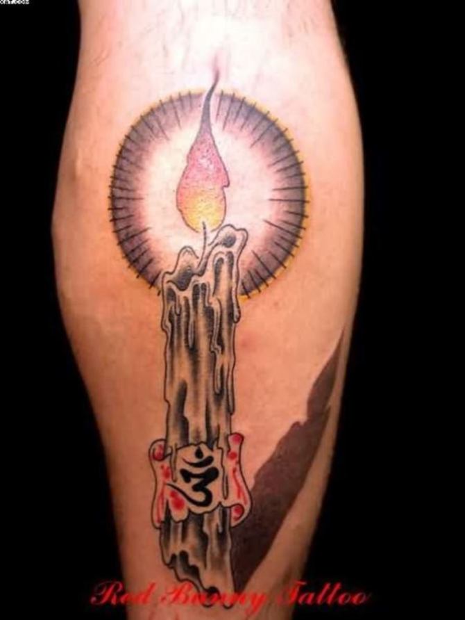 Old School Candle Tattoo - Candle Tattoos <3 <3