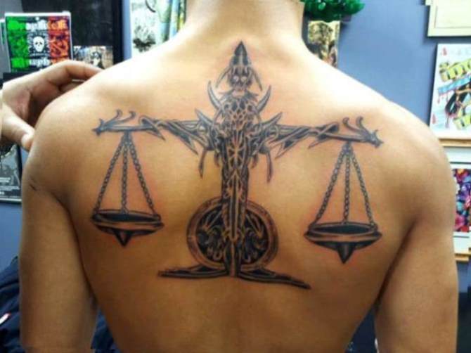 Scales of Justice Tattoo - Libra Zodiac Tattoos <3 <3