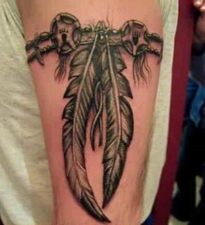  Tattoo Indian Feather Designs - 30 Best Armband Tattoos <3 <3
