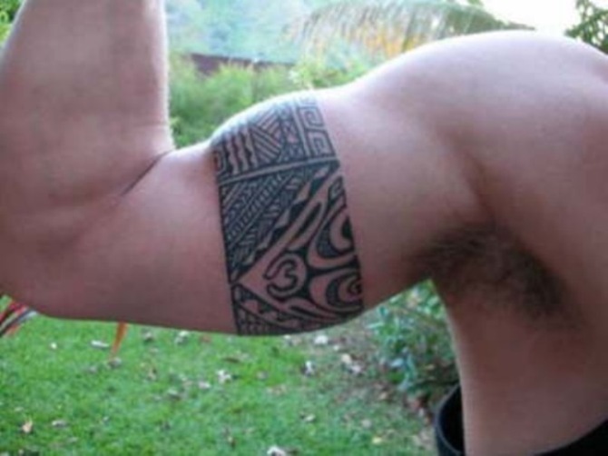 Ornaments Tattoo on Arm - 30 Best Armband Tattoos <3 <3
