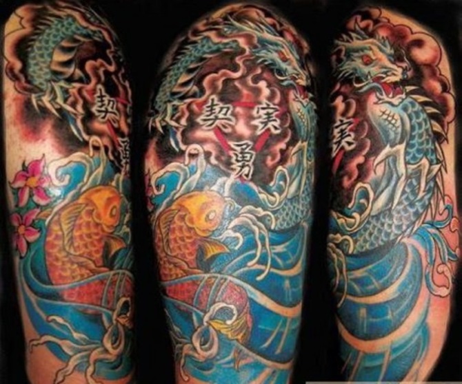  Japanese Dragon and Koi Fish Tattoo - 30 Koi Fish Tattoos <3 <3