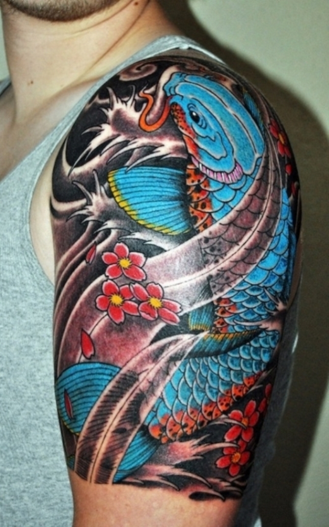 Carp Tattoo on Arm - 30 Koi Fish Tattoos <3 <3
