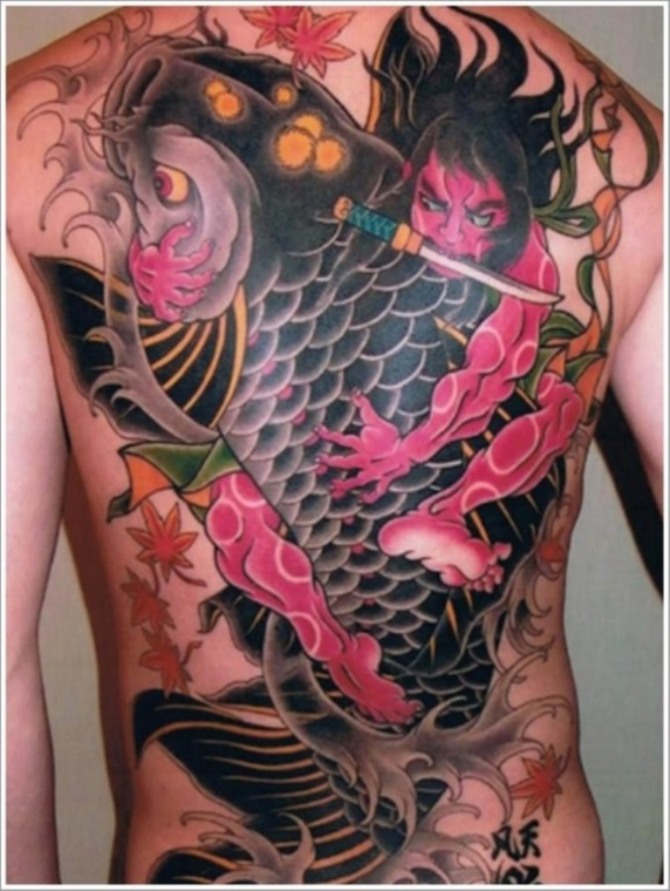 Samurai and Koi Fish Tattoo - 30 Koi Fish Tattoos <3 <3