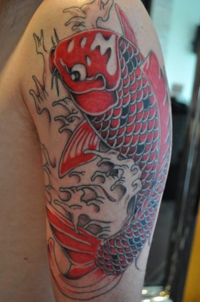  Fish Tattoo on Shoulder - 30 Koi Fish Tattoos <3 <3
