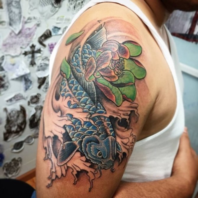 Tattoo Koi Fish Color Meaning - 30 Koi Fish Tattoos <3 <3