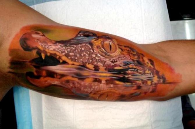 Crocodile Tattoo for Men - Crocodile Tattoos <3 <3