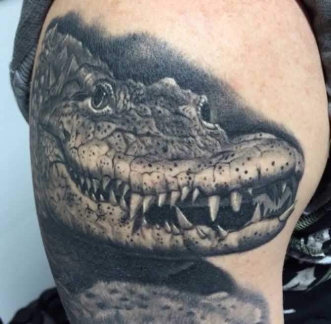  Bob Tyrrell Tattoo - Crocodile Tattoos <3 <3