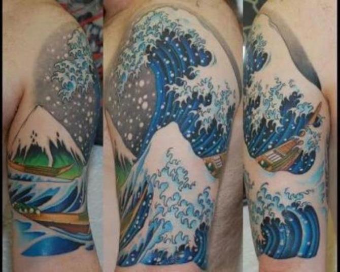 Great Wave off Kanagawa Tattoo - 20 Water Tattoos <3 <3