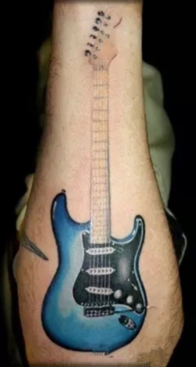  Electric Guitar Tattoo Designs - Guitar Tattoos<3 <3