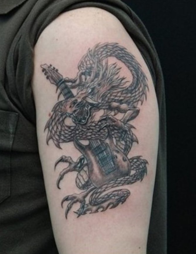 Guitar Tattoo on Arm - Guitar Tattoos<3 <3