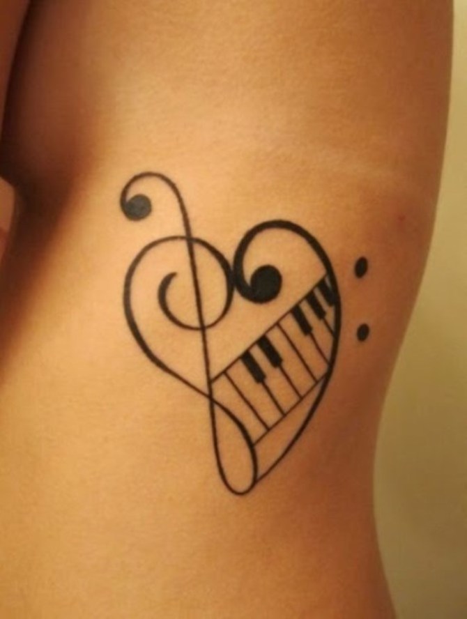 Tattoo of Musical Notes - 20+ Music Tattoos <3 <3