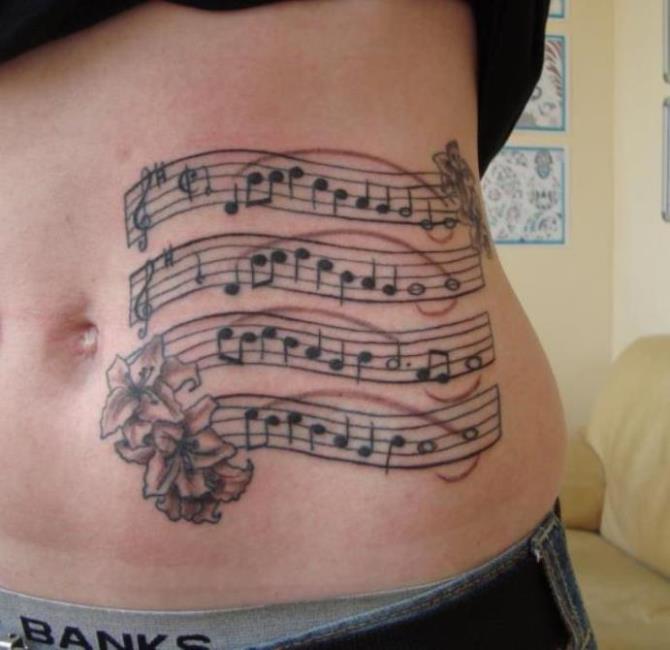 Sheet Music Tattoo Designs - 20+ Music Tattoos <3 <3