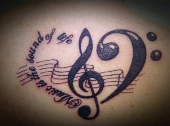 Music Tattoo - 20+ Music Tattoos <3 <3