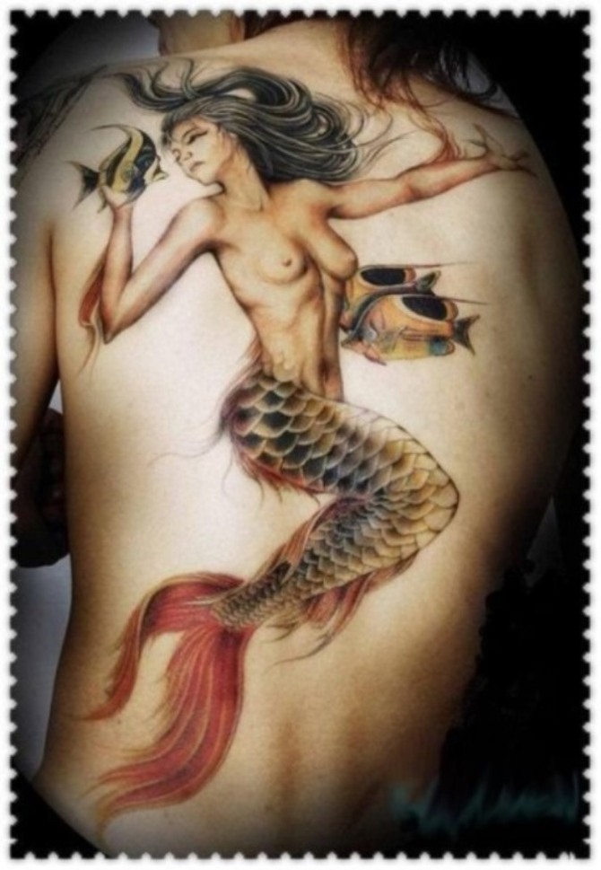 Mermaid Tattoo - 50 Mermaid Tattoos <3 <3