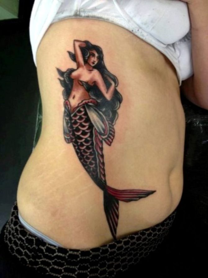 Fat Mermaid Tattoo - 50 Mermaid Tattoos <3 <3