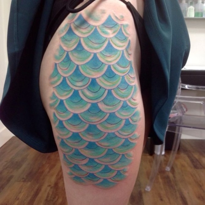 Mermaid Scales Tattoo Designs - 50 Mermaid Tattoos <3 <3
