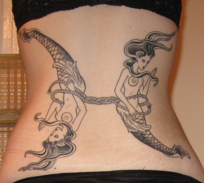 Pisces Tattoo for Men - 50 Mermaid Tattoos <3 <3