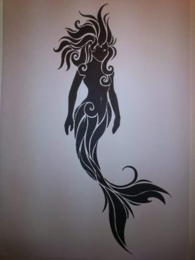  Tribal Mermaid Tattoo Design - 50 Mermaid Tattoos <3 <3
