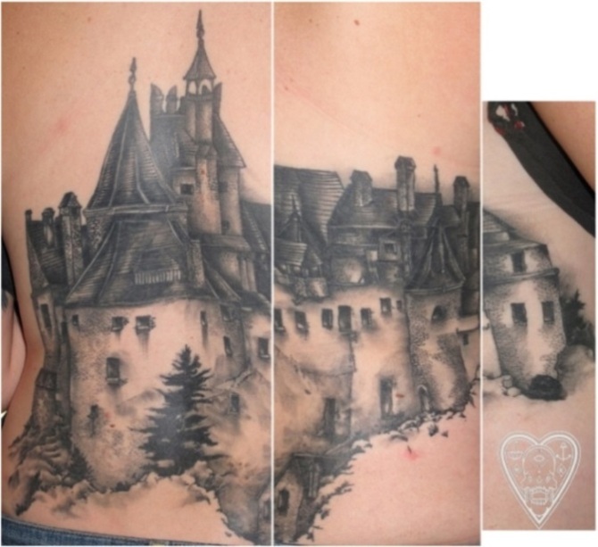 Dracula Castle Tattoo - Castle Tattoos <3 <3