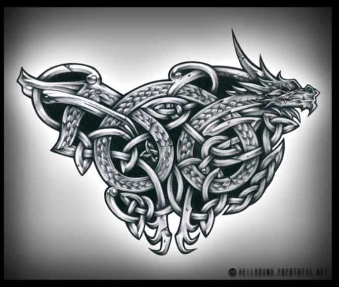 Celticum Sketches - 20+ Dragon Tattoos <3 <3