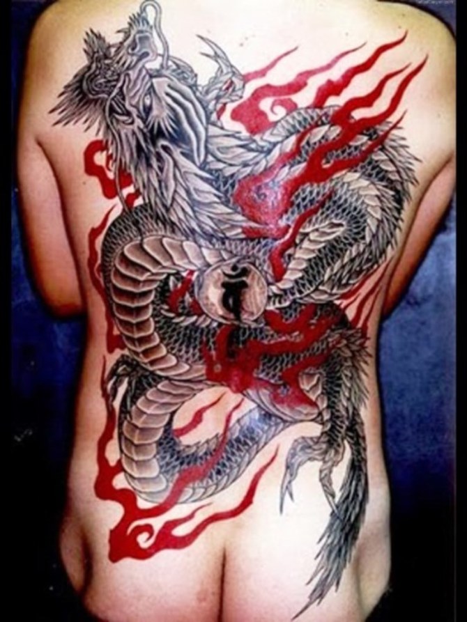 Dragon Tattoo on Back - 20+ Dragon Tattoos <3 <3