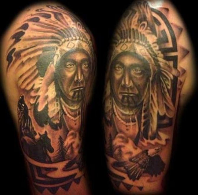 Indian Tattoo on Shoulder - Native American Tattoos <3 <3