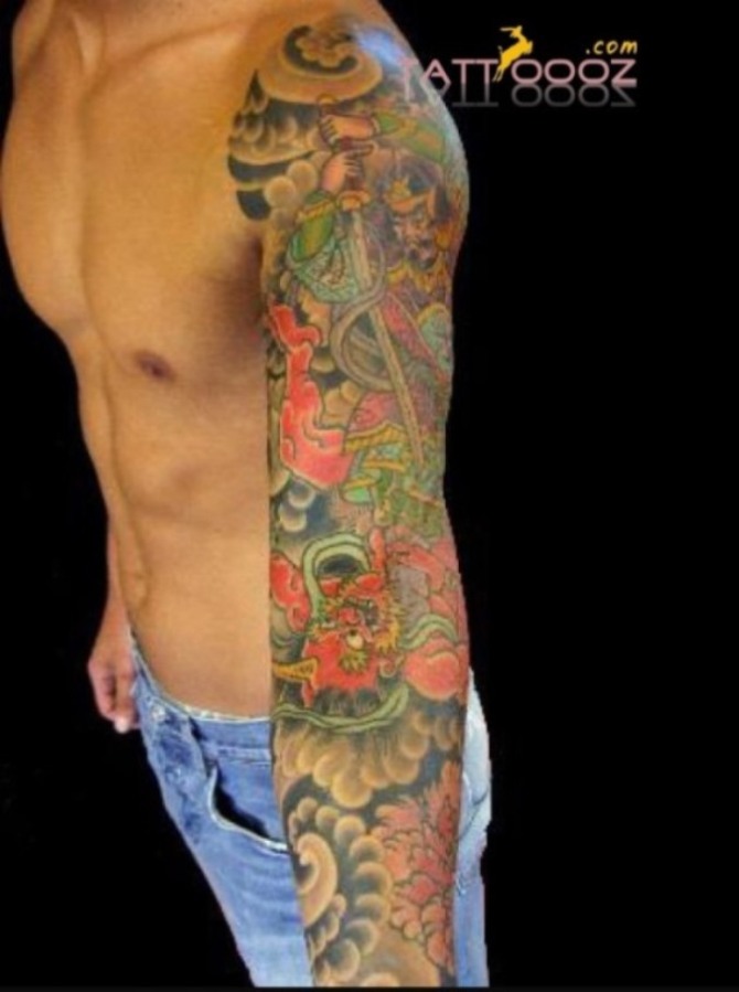  Japanese Samurai Tattoo Sleeve - Sleeve Tattoos for Men <3 <3