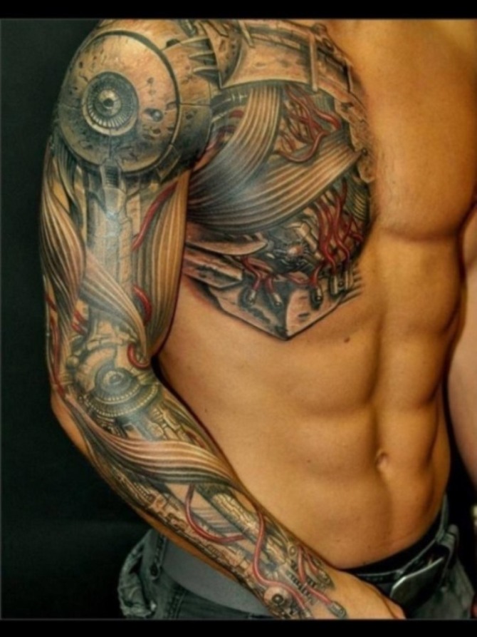  Robot Arm Tattoo Sleeve - Sleeve Tattoos for Men <3 <3