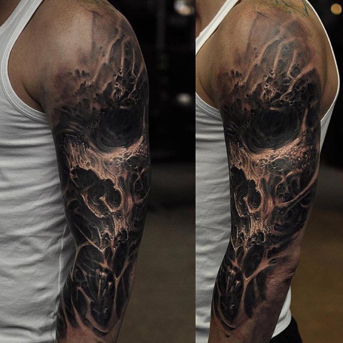 Dark Evil Sleeve Tattoo - Best Sleeve Tattoos <3 <3