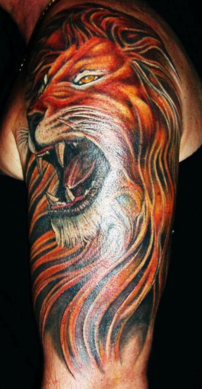 Lion Tattoo - Best Sleeve Tattoos <3 <3