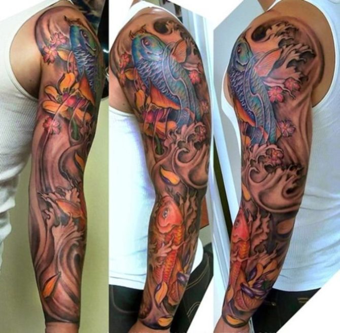  Koi Fish Tattoo Sleeve - Best Sleeve Tattoos <3 <3