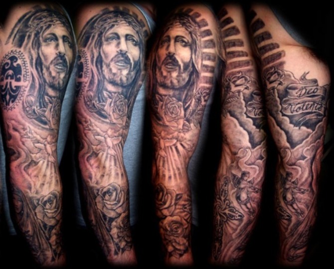 Jesus Tattoo - Best Sleeve Tattoos <3 <3