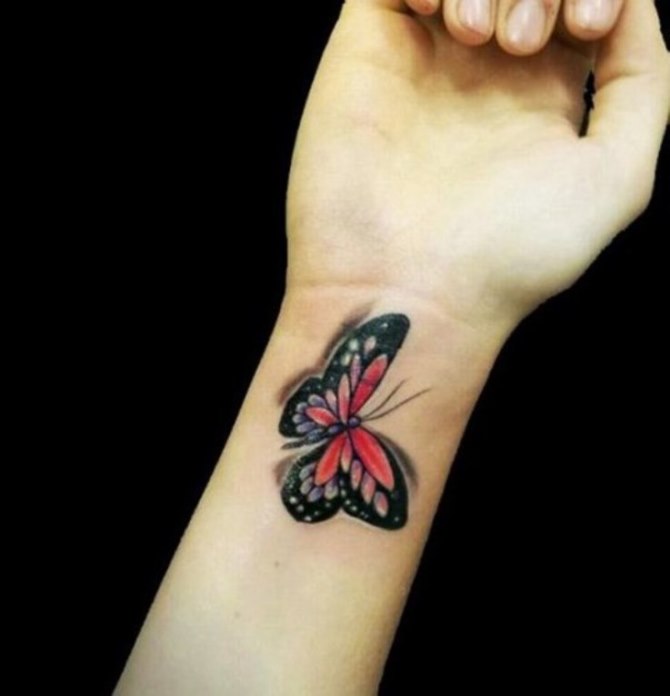 Tattoo for Girls on Hand - Butterfly Tattoos