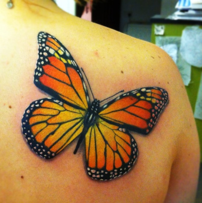 Monarch Butterfly Tattoo Design - Butterfly Tattoos