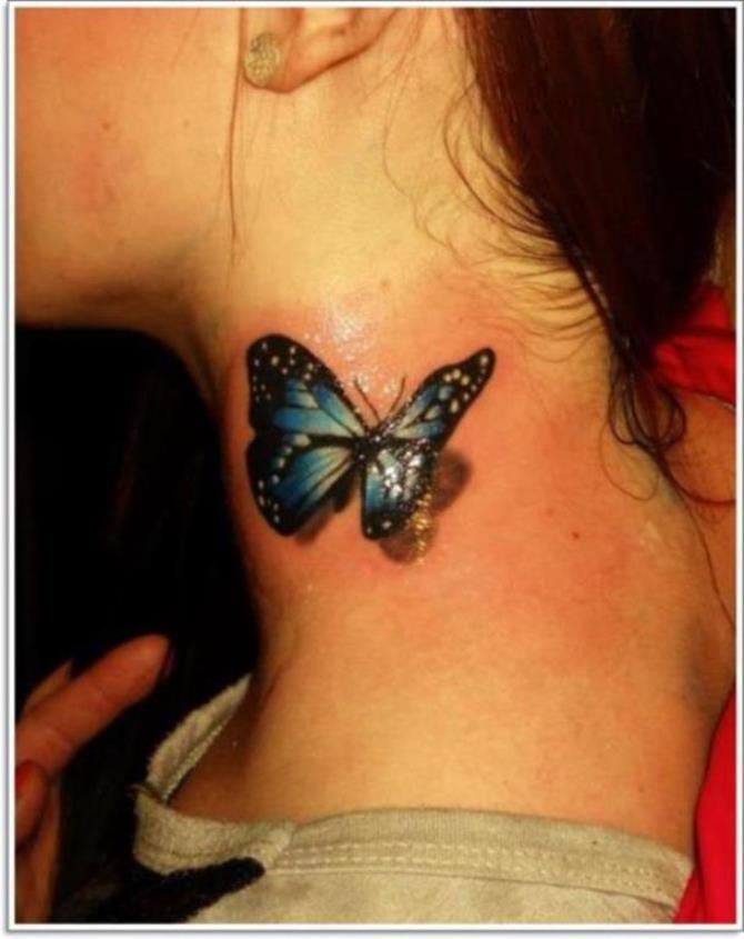 3d Butterfly Tattoo - Butterfly Tattoos